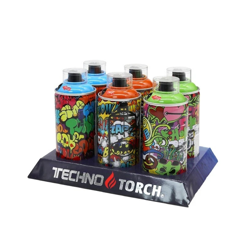 Techno Spray Can Torch Lighters – Windproof & Refillable Butane Lighters