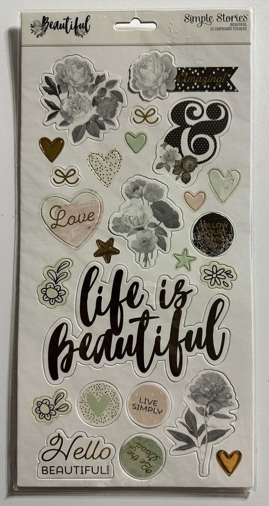 Simple Stories Chipboard Stickers-Multiple Variations-You Choose