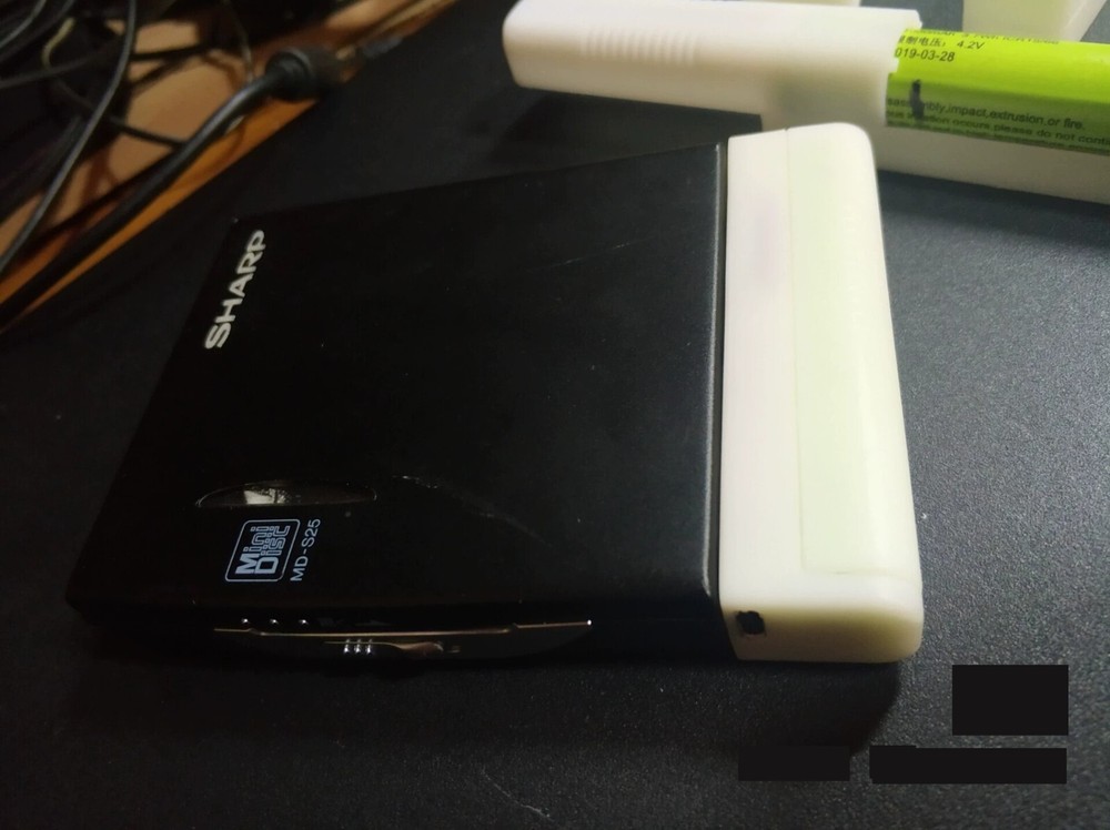 1000mAh Battery Case Attachment For SHARP MD-S25 MD-S20 AD-S20BT-S