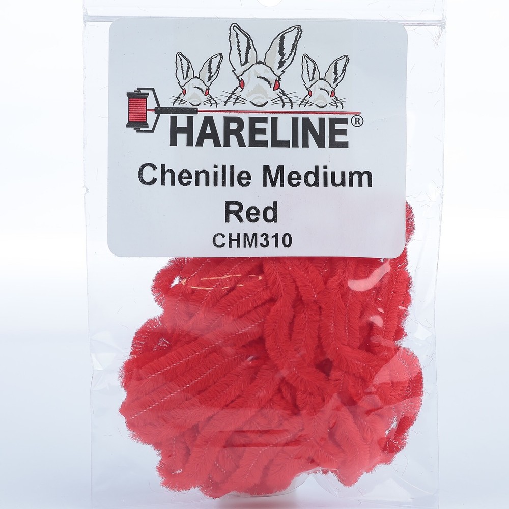 Hareline Chenille Medium - Red