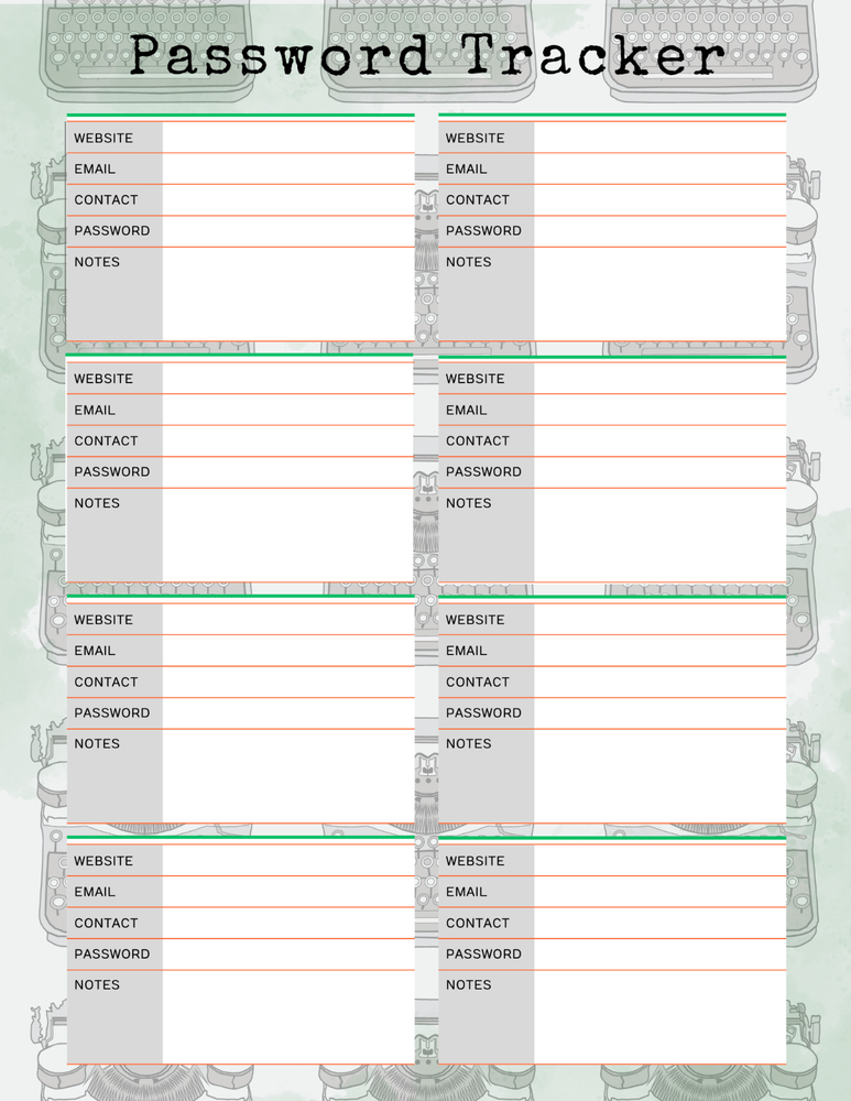 Back to The Typewriter Daily Planner & Grateful Themed Journal