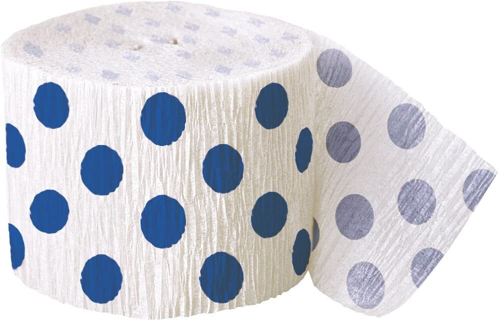 Polka Dot 30ft Crepe Streamer