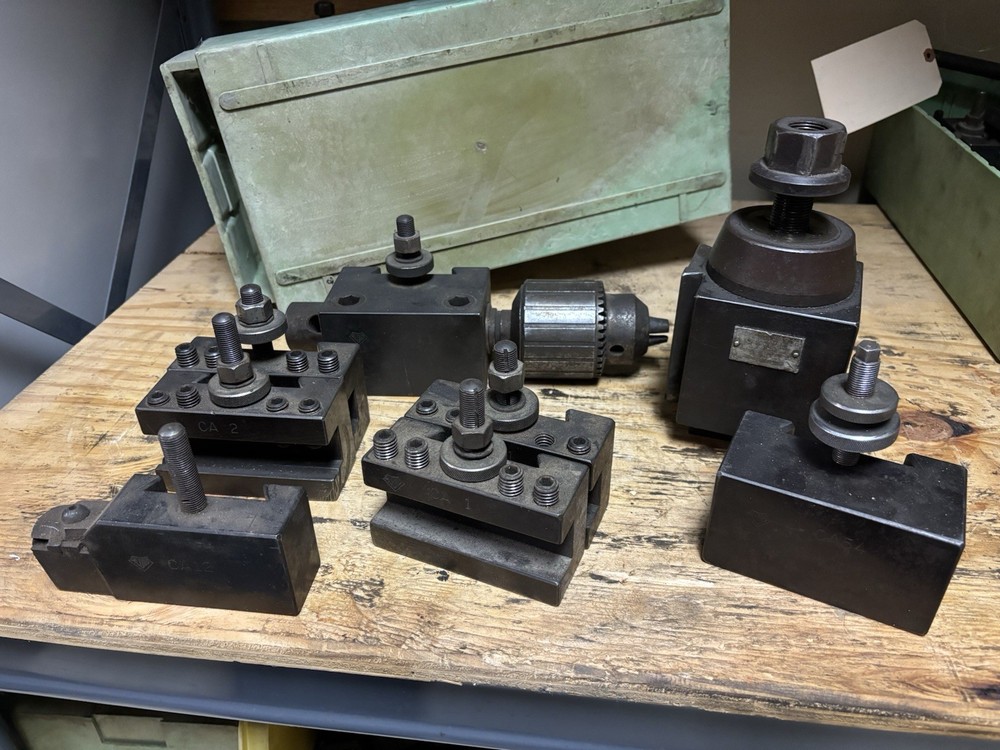 Aloris CA Quick Change Lathe Tool Post 7 pc Holder Set