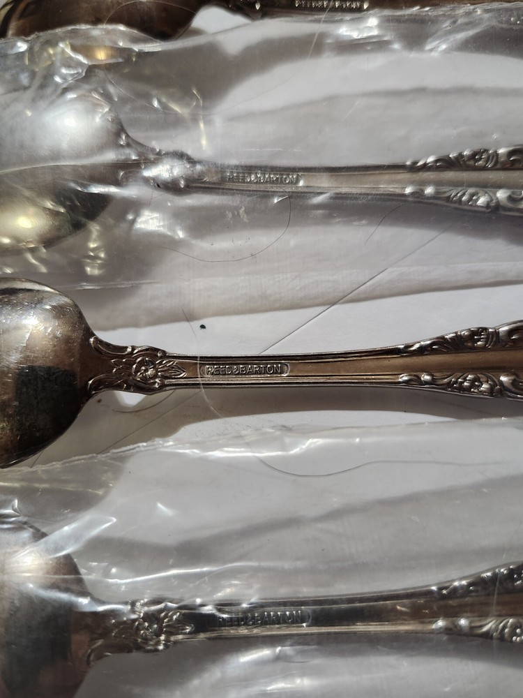 4 Reed & Barton Supersilver 6" Spoons Flatware Silverplate