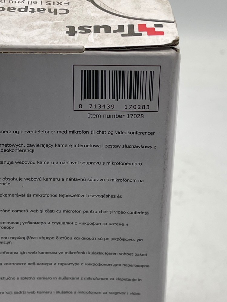 Trust Chatpack 17028 Webcam Headset Bundle USB Black Microphone Plug Play