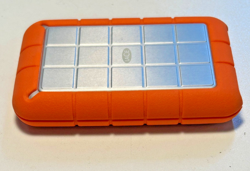 Lacie Rugged Portable External Hard Drive Orange