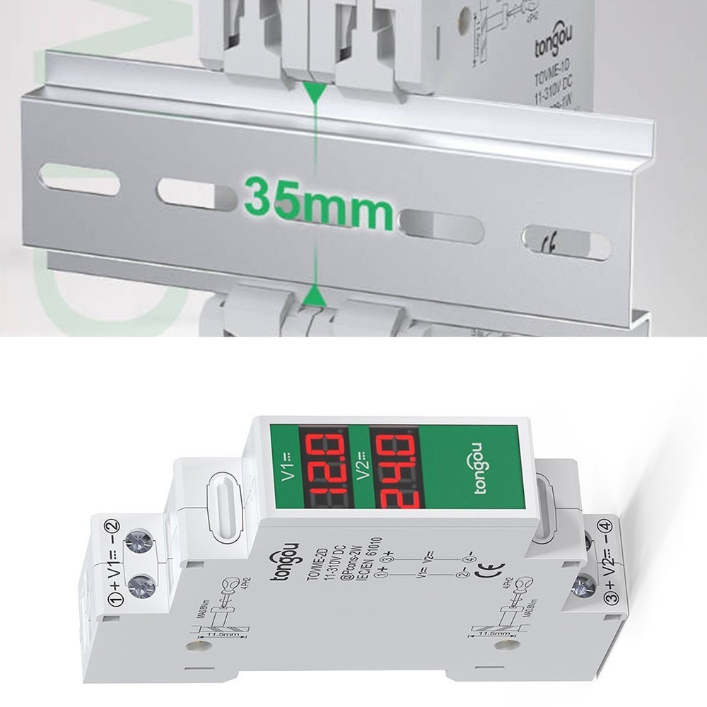 Innovative Design Meets Functionality in this Dual Way Volt Meter on Rails