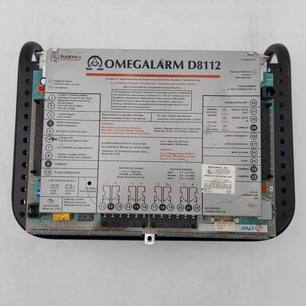 Radionics D8112 OMEGALARM Alarm Panel Communicator Control Board