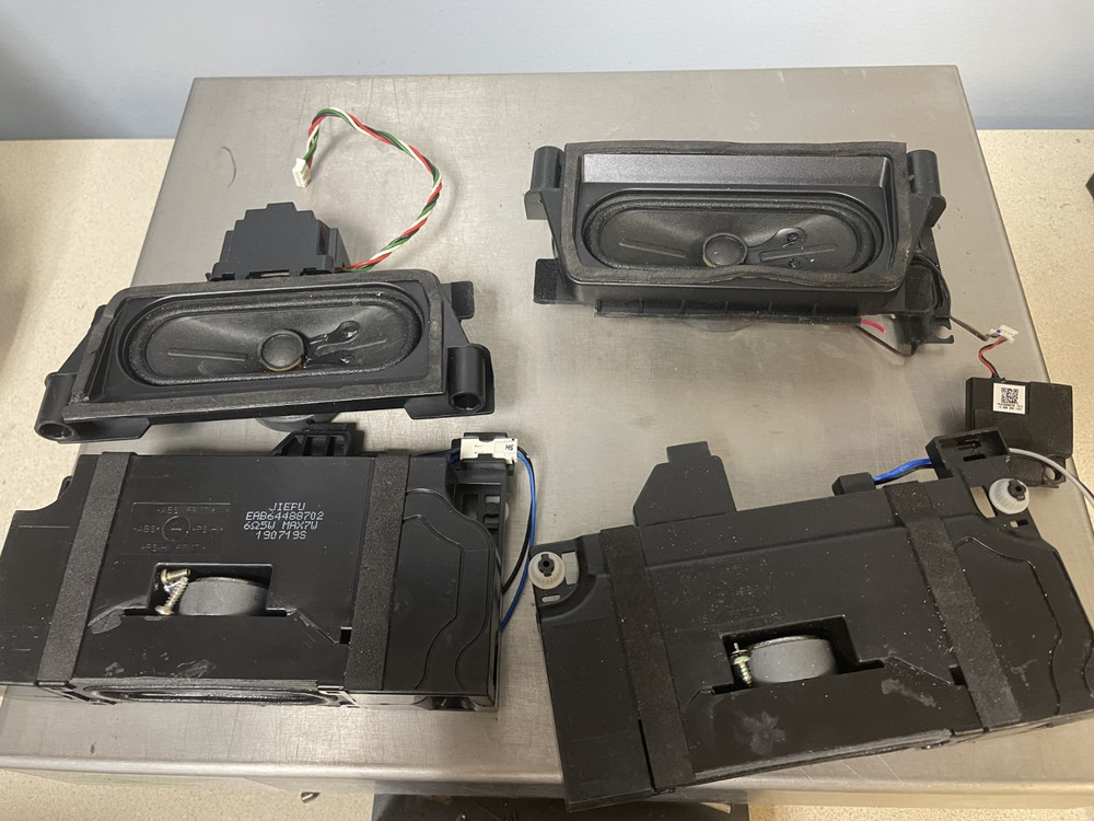 Large Lot of Computer and Small Electronics Speakers - Pulled from eScrap 5 lbs