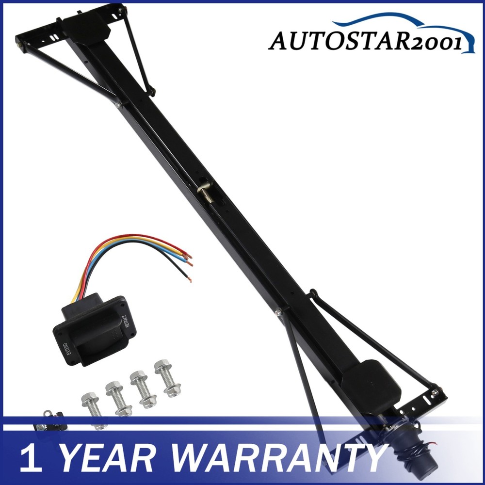 Universal Rear Trailer Stabilizer Jack Stand Stabilizer Jack Kit 298707 Black