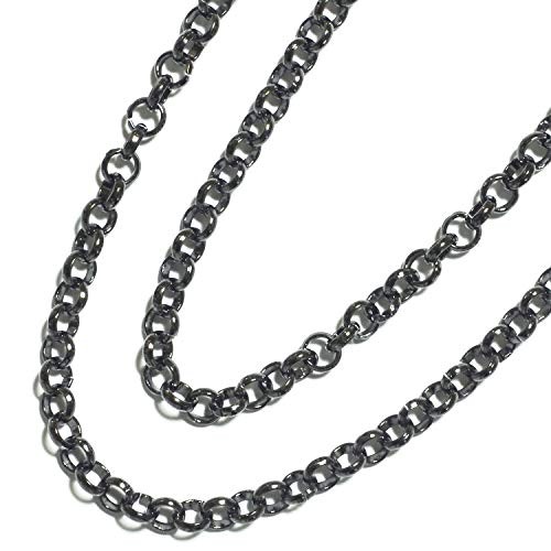 Nippon Chuko Necklace Chain, Black Nickel, 100cm, Accessory