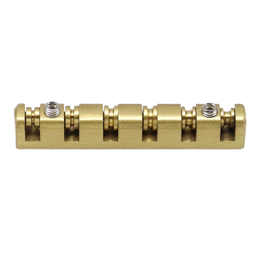 6 String Guitar Nut 42mm Split Regulation Adjustable Height Brass Roller Nut