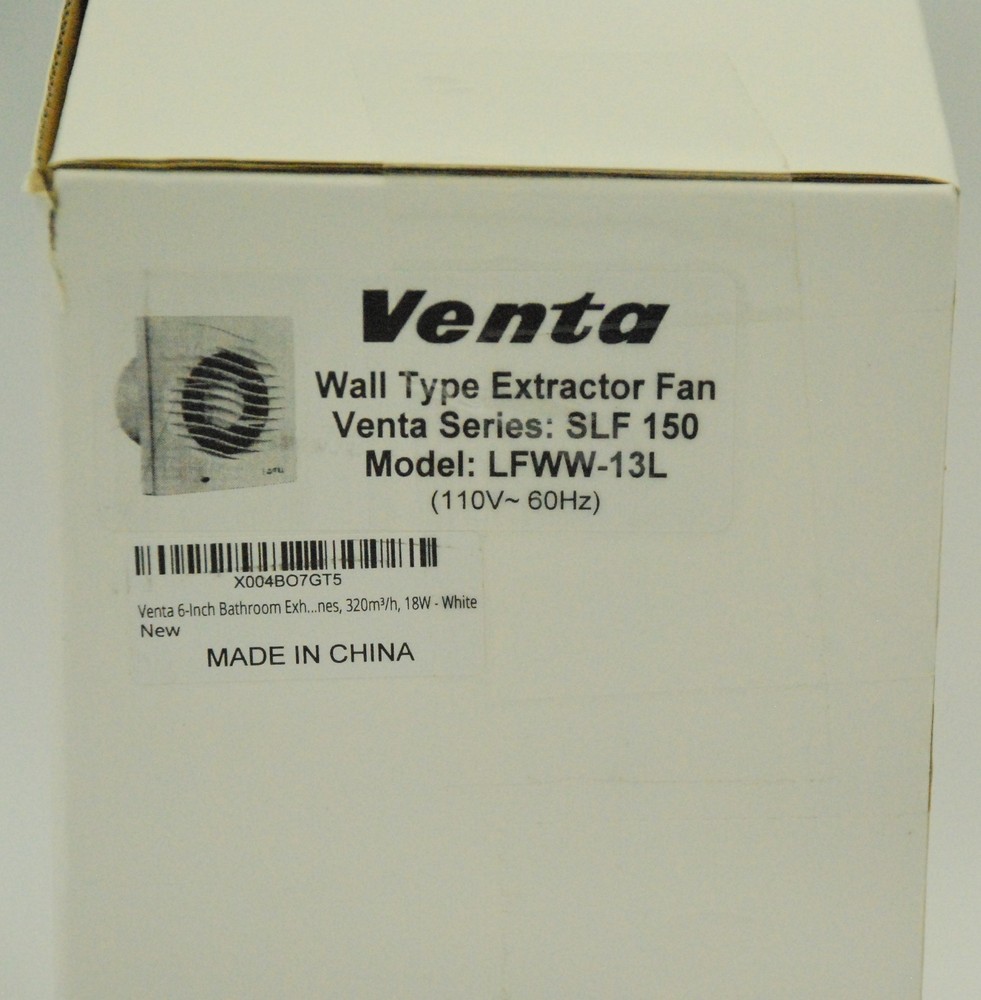 Venta 6-Inch Bathroom Wall Type Extractor Fan