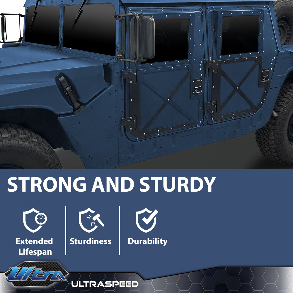 For Humvee X-door Hinges (4) 2 Lh +2 Rh Hard Door M998 M1097 M1123 M1152