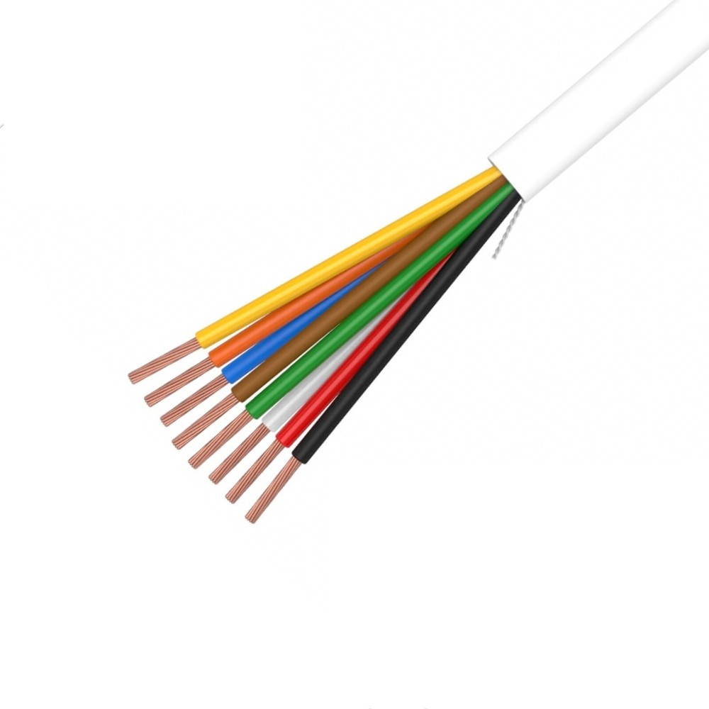 Alarm Wire Cable 500ft 1000ft Solid Stranded CCA 18 22 AWG Shielded Unshielded