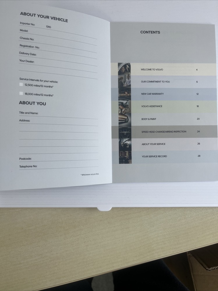 Volvo 480 Service Book Blank For All Models