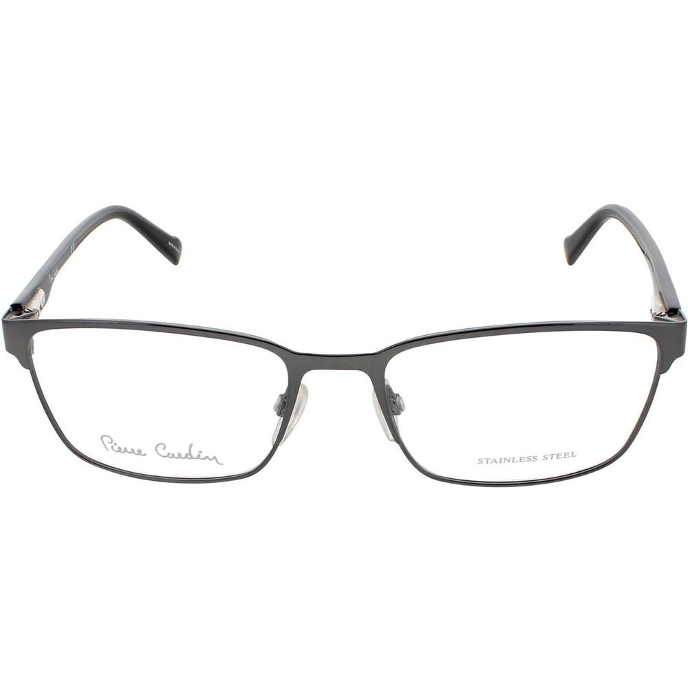Pierre Cardin Men's Eyeglasses Dark Ruthenium Rectangular Frame PC 6854 0KJ1
