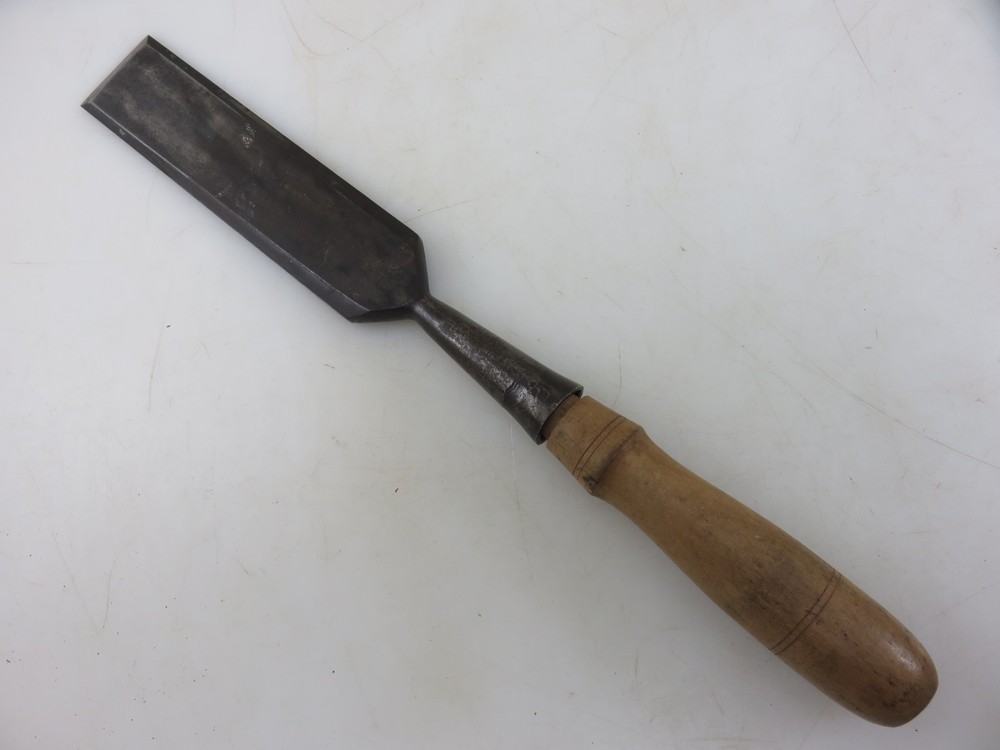 Bridge Tool Co. Wood Handle Socket Chisel 1-1/2" Vintage