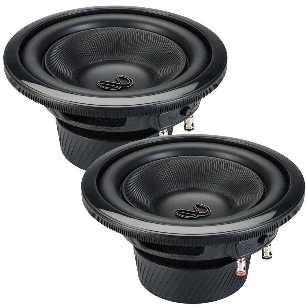 2 Infinity REF-103W 10" SVC 2 or 4 Ohm Switchable Subwoofer 1050 Watts Peak EACH