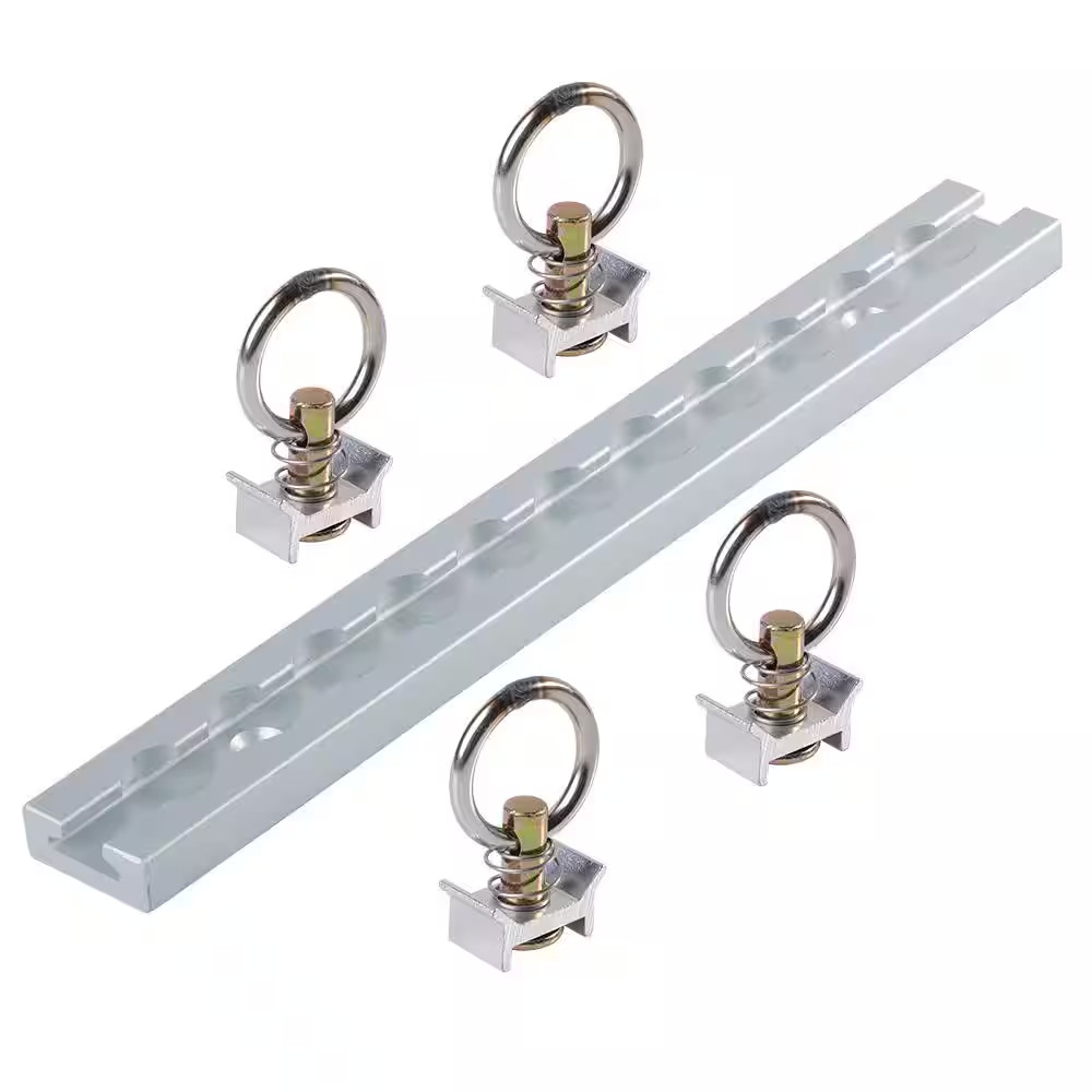 O-Track 12 In. Rail and 4-Fitting Kit