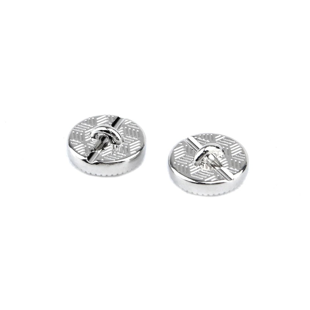 Sewing Buttons 10mm/0.4" Dia Imitation Gem Silver Decorative Button for DIY C...
