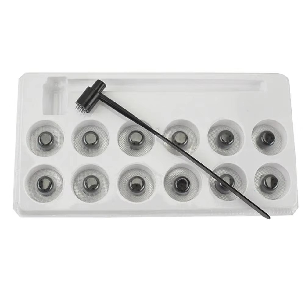 7 Star Needle Plum Blossom Dermal Hammer Set 13pcs Replaceable Heads Kit Therapy