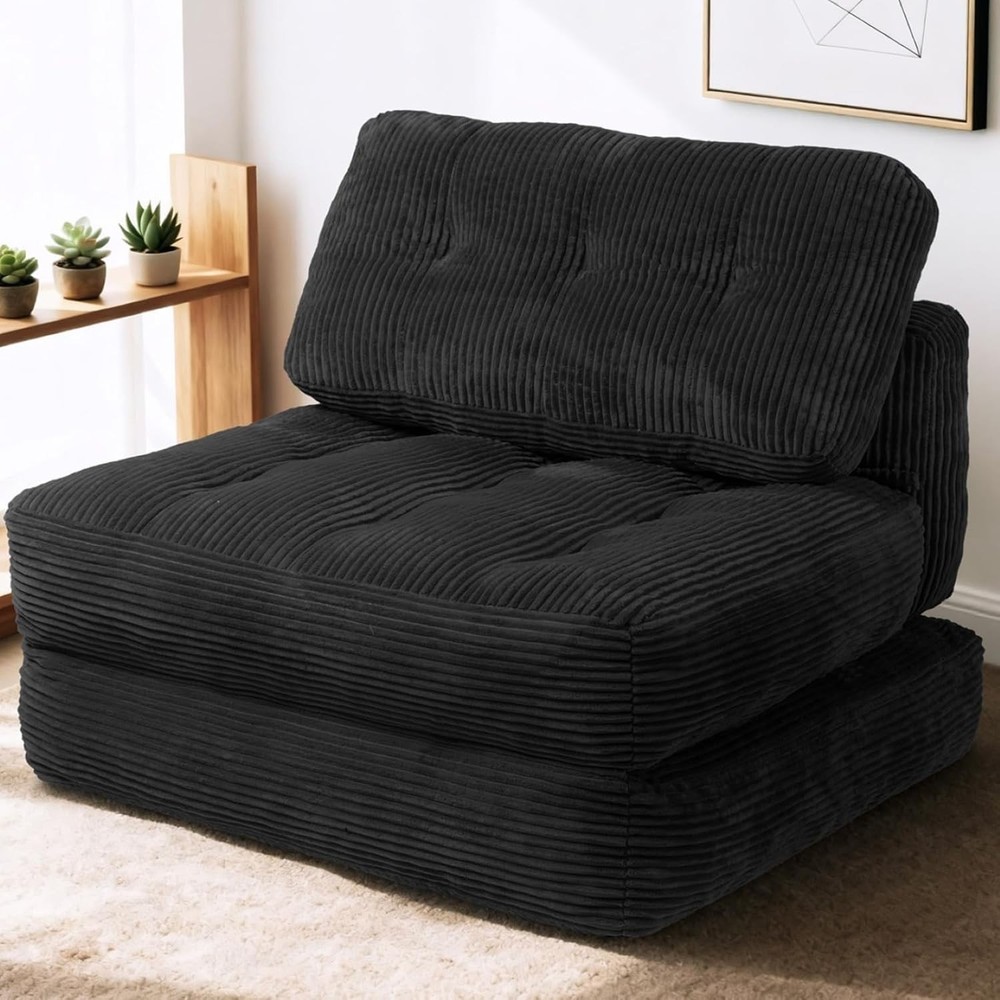 Folding Sofa Bed Convertible Sleeper Sofa Bed W/ Pilow & Back Support 3 in 1