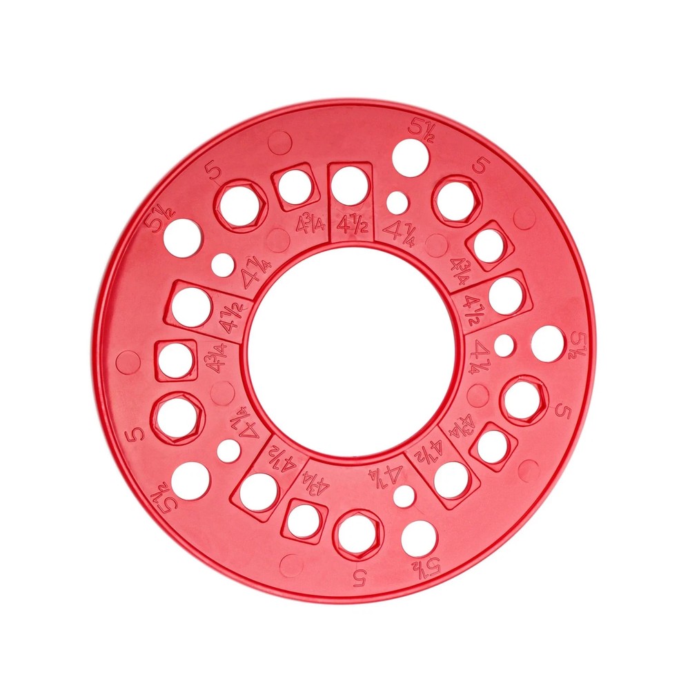 eaacaa Wheel Bolt Pattern Measuring Tool, 5 Lug Template Gauge for 1 Pcs