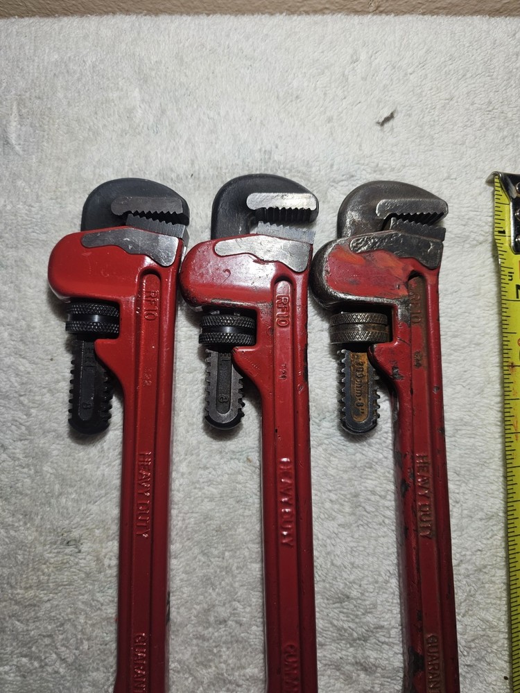 3 Reed RF10 Operator's Pipe Wrenchs