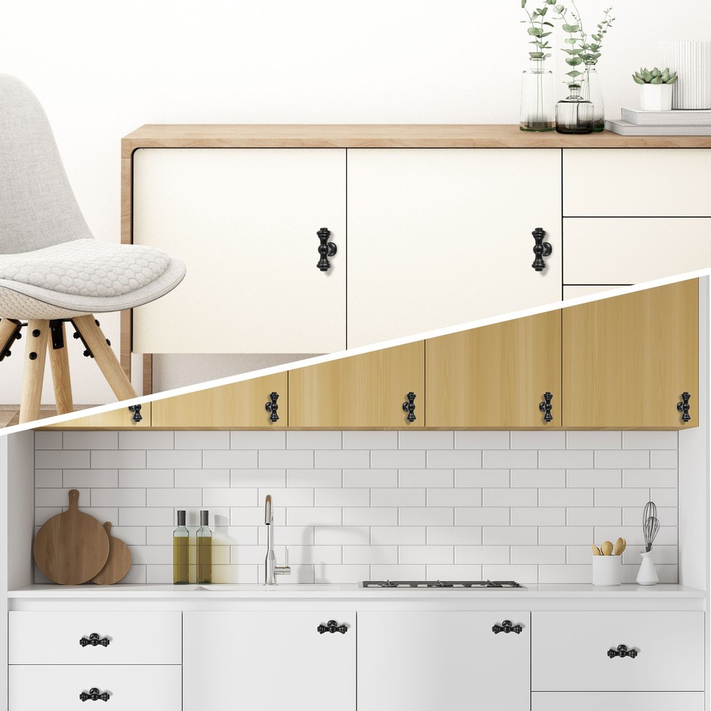 6Pack Kitchen Cabinet Handles, Drawer Pulls Champagne Copper