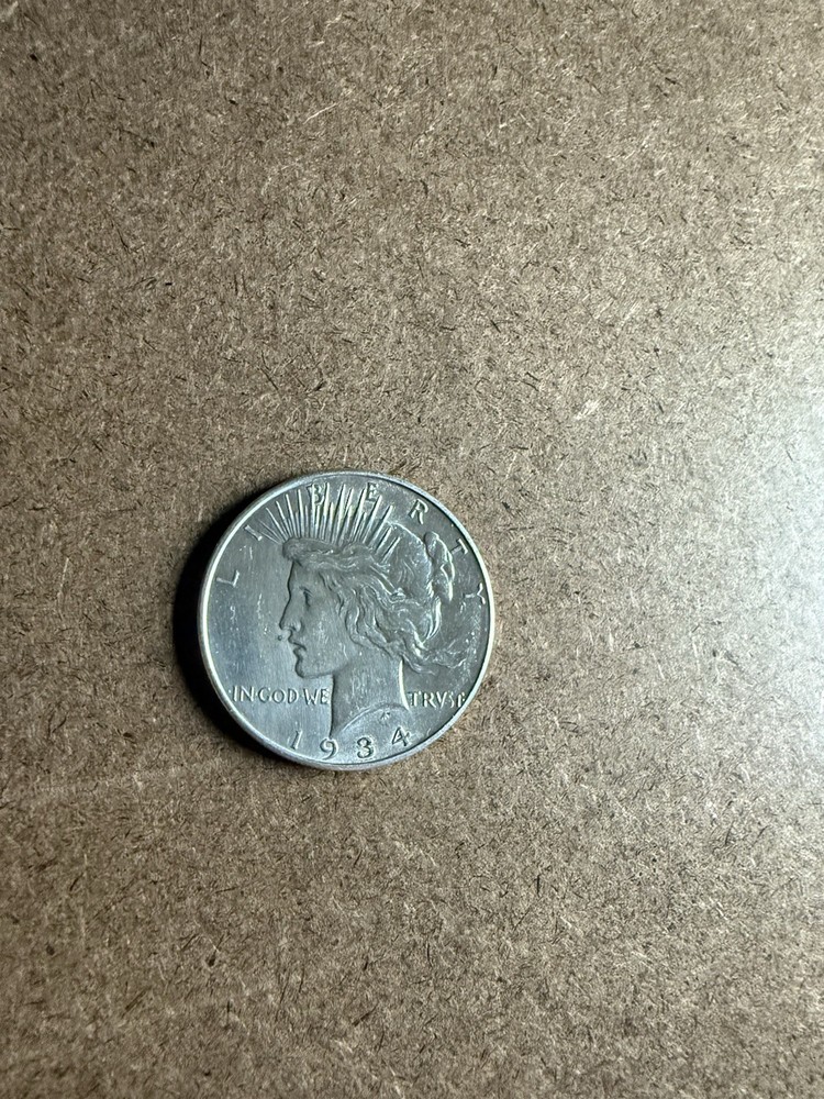 1934 d peace dollar au