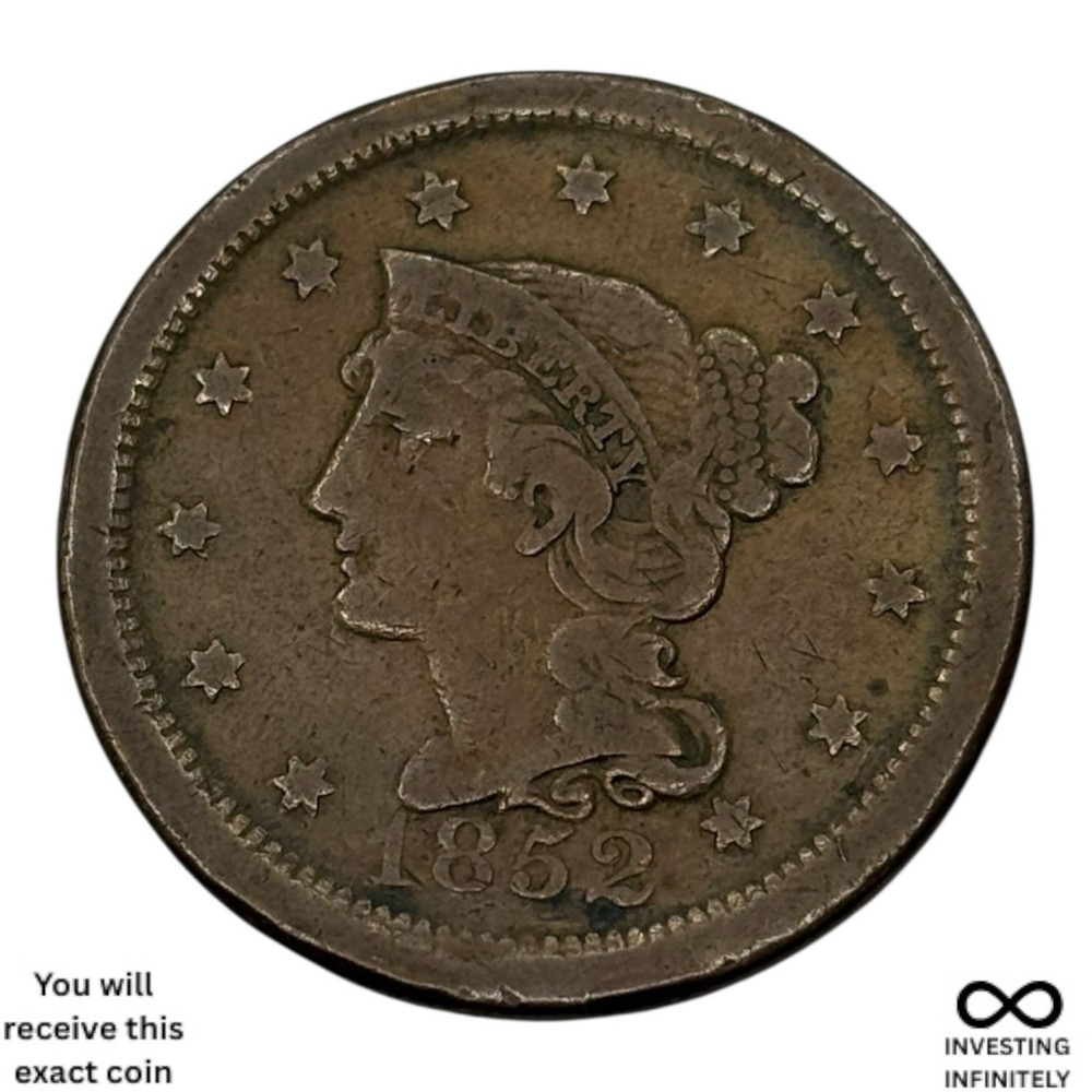 1852 Large Cent X-1725