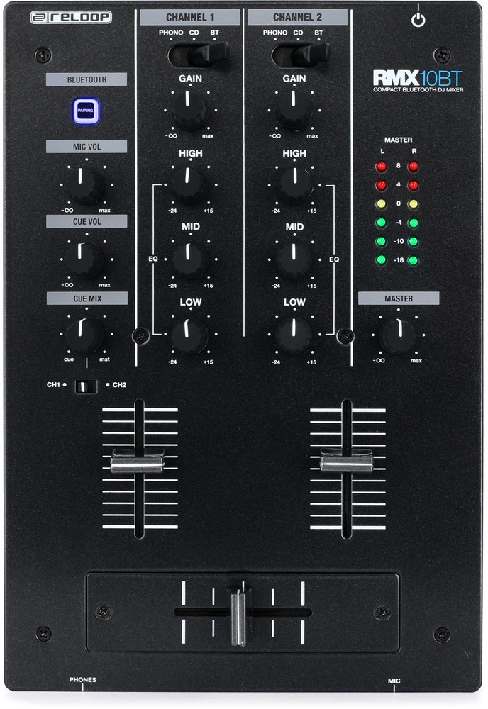 Reloop RMX-10BT Compact Bluetooth DJ Mixer