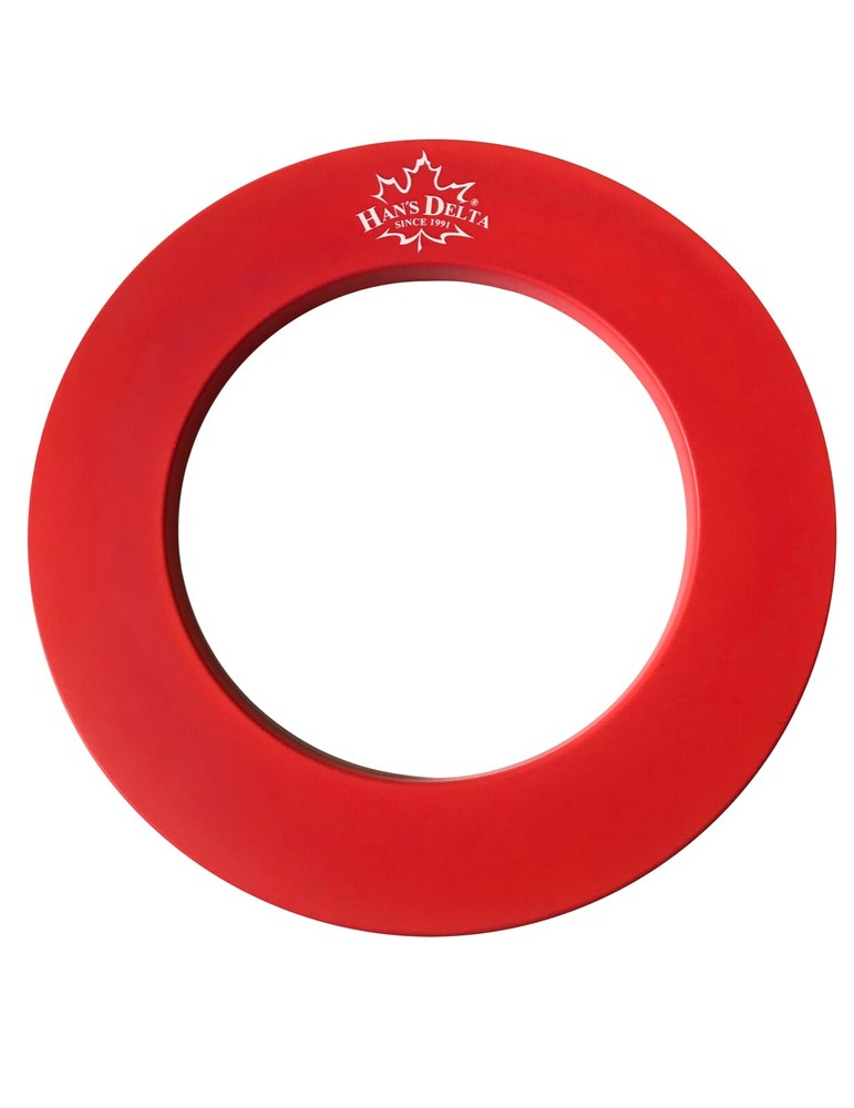 HAN'S DELTA Professional Dartboard Backboard Surround Wall Protector PU RED
