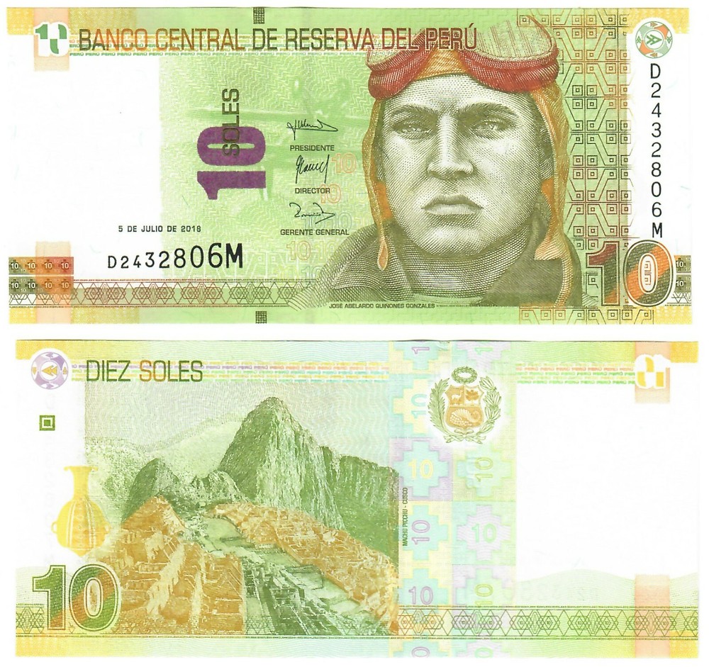 Peru 10 Soles 2018 UNC