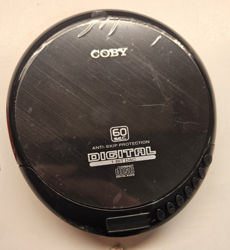 Coby Portable Compact CD Player, Black (Open - Box / New)
