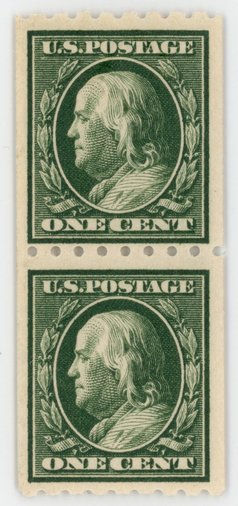 US #390 Coil Pair | Unused OG | Extra Fine