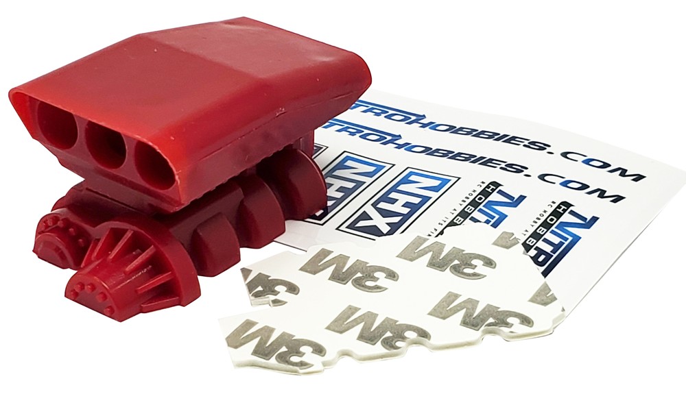 NHX RC 1/8th – 1/10th Plastic Mock Intake & Blower Set Red