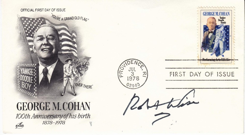 ROBERT WISE (1914-2005) hand signed autographed 1978 FDC - director