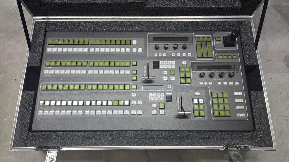 Broadcast Pix Granite 2 M/E Broadcast Switcher 2000 Panel and Playback Server