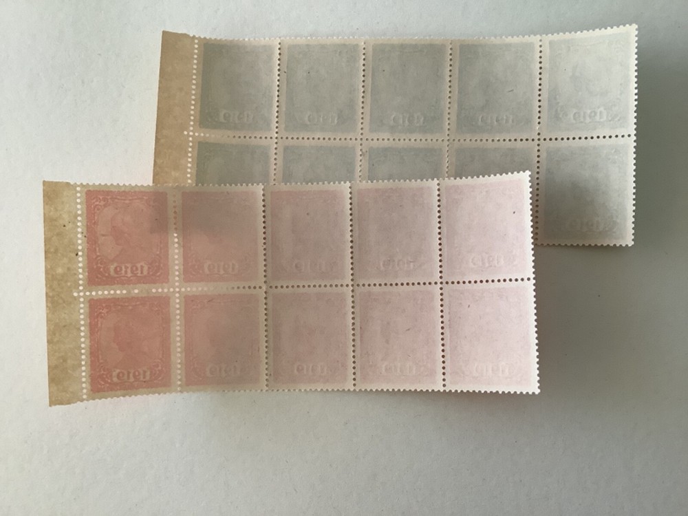 Austrian 1919 Cinderella registration control mint never hinged stamps A2993