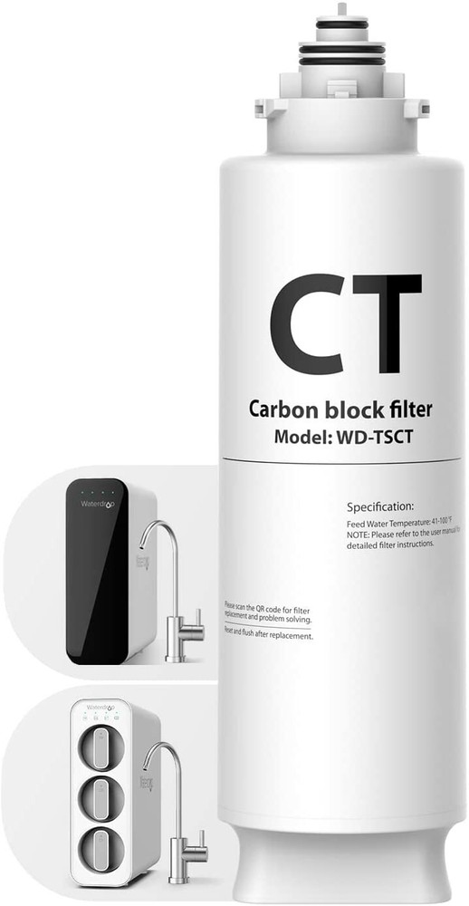 Waterdrop TSCT Under Sink Water Filter, Replacement for Waterdrop TSU&TSC System
