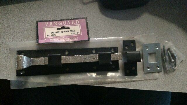 SQUARE SPRING BOLT 8" HEAVY DUTY NO 1088