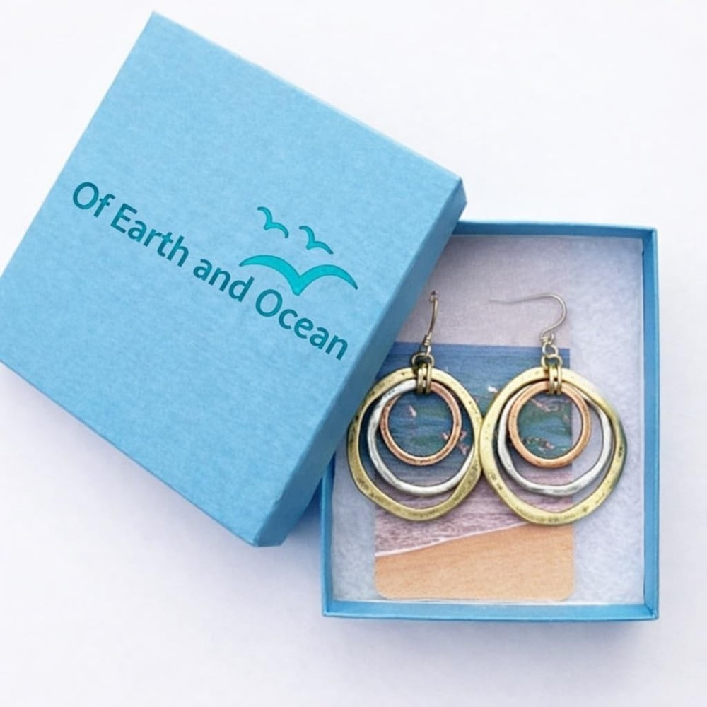 Handmade on Cape Cod by Artist Judith Stiles, Trusted Maker, Sunrise Dangle...