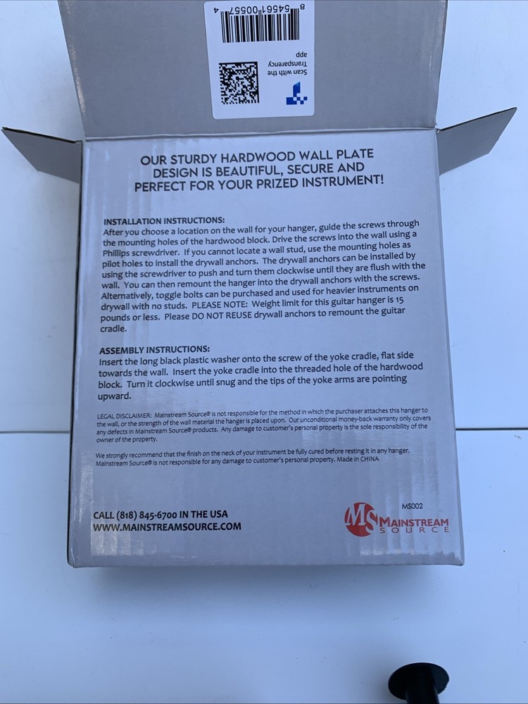 Mainstream Source - Guitar Wall Hanger Cradle