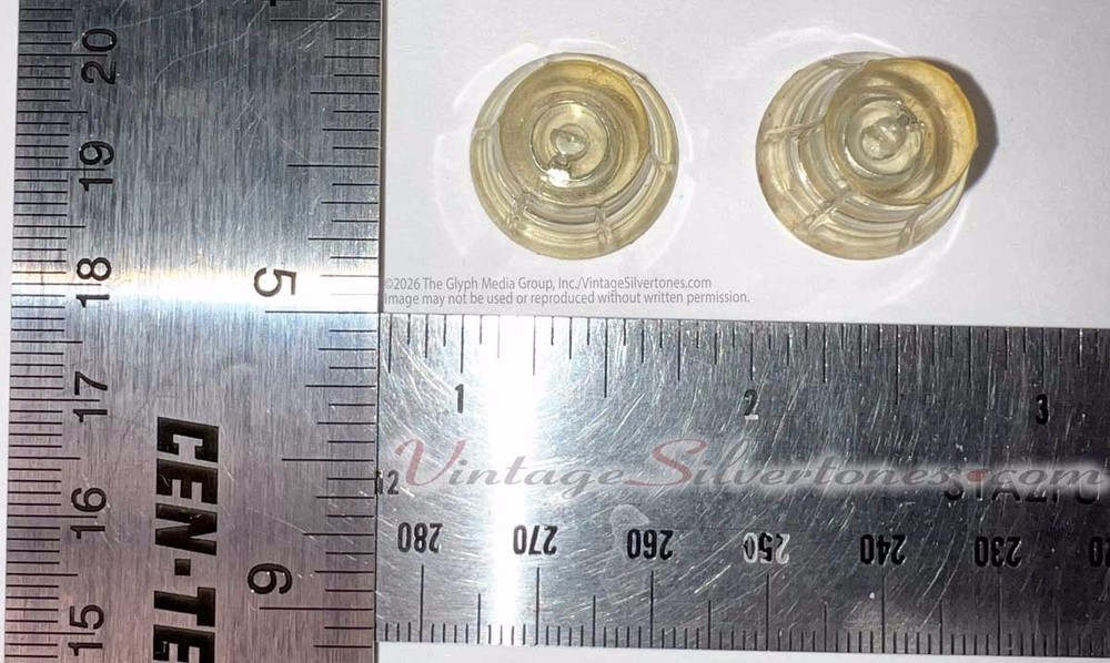 Silvertone Harmony 1478 knobs-pair circa 1964