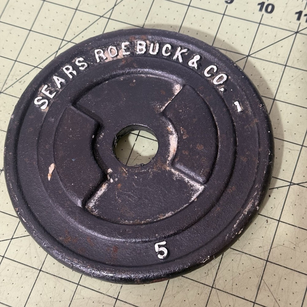 VTG Sears Roebuck & Company Stackable Standard 5 Lb Weight