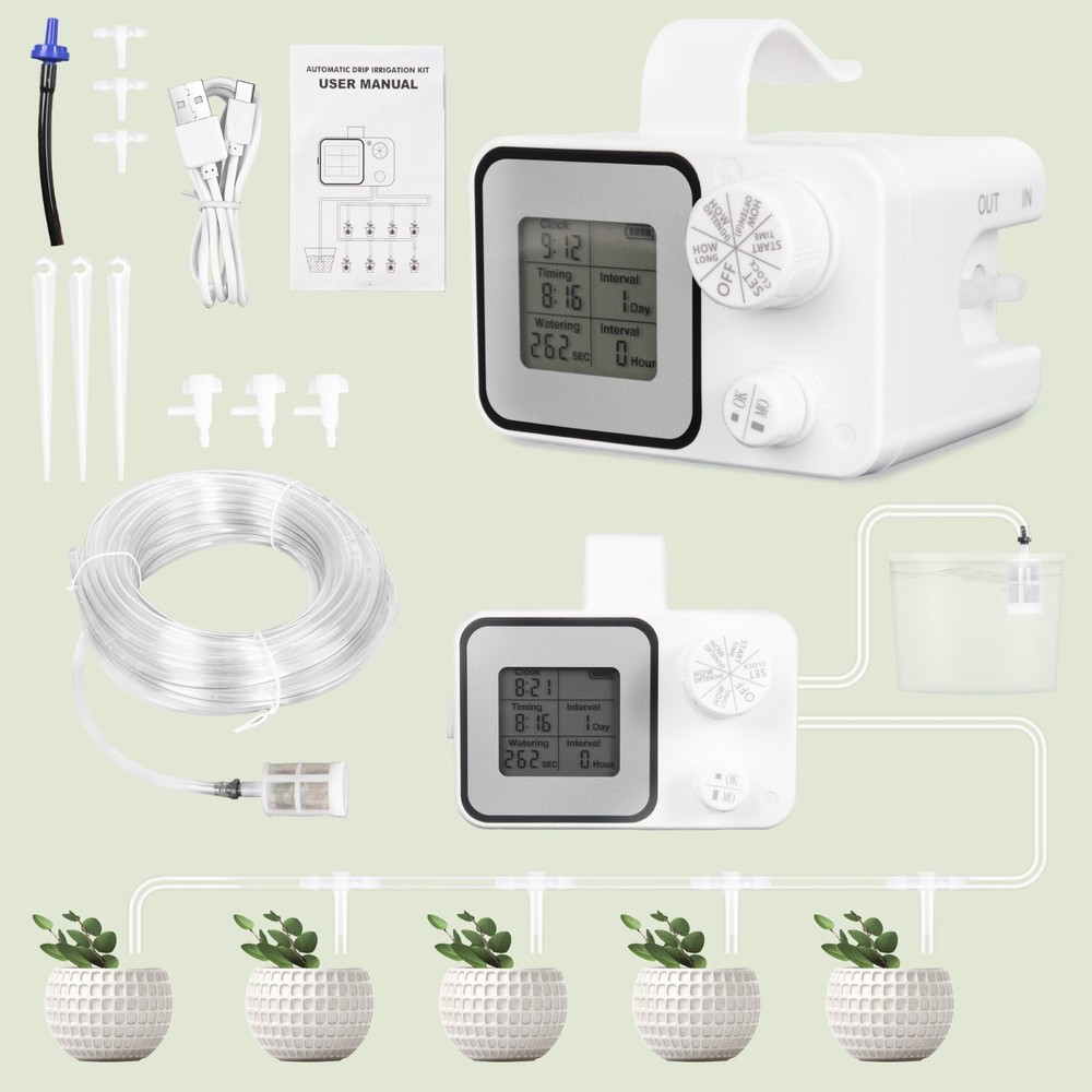 auto drip irrigation watering system dripper kits