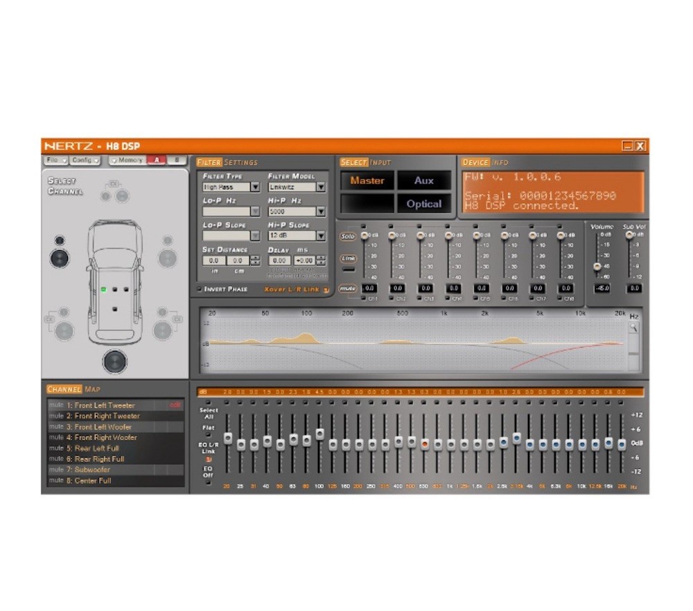 Hertz H8 DSP Car Audio Digital Interface Processor H8DSP