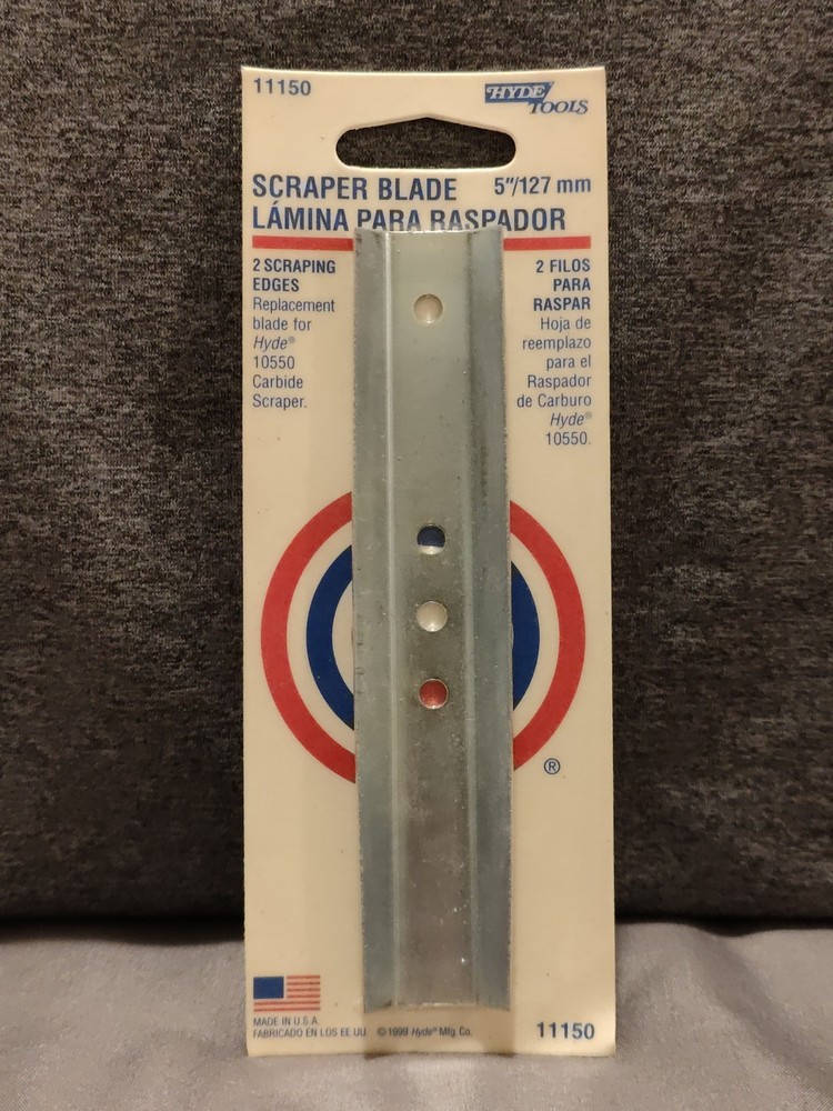 5" Two-Edge Scraper Blade - Hyde Tools Model 11150